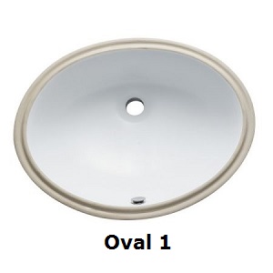 Oval Porcelain sink white